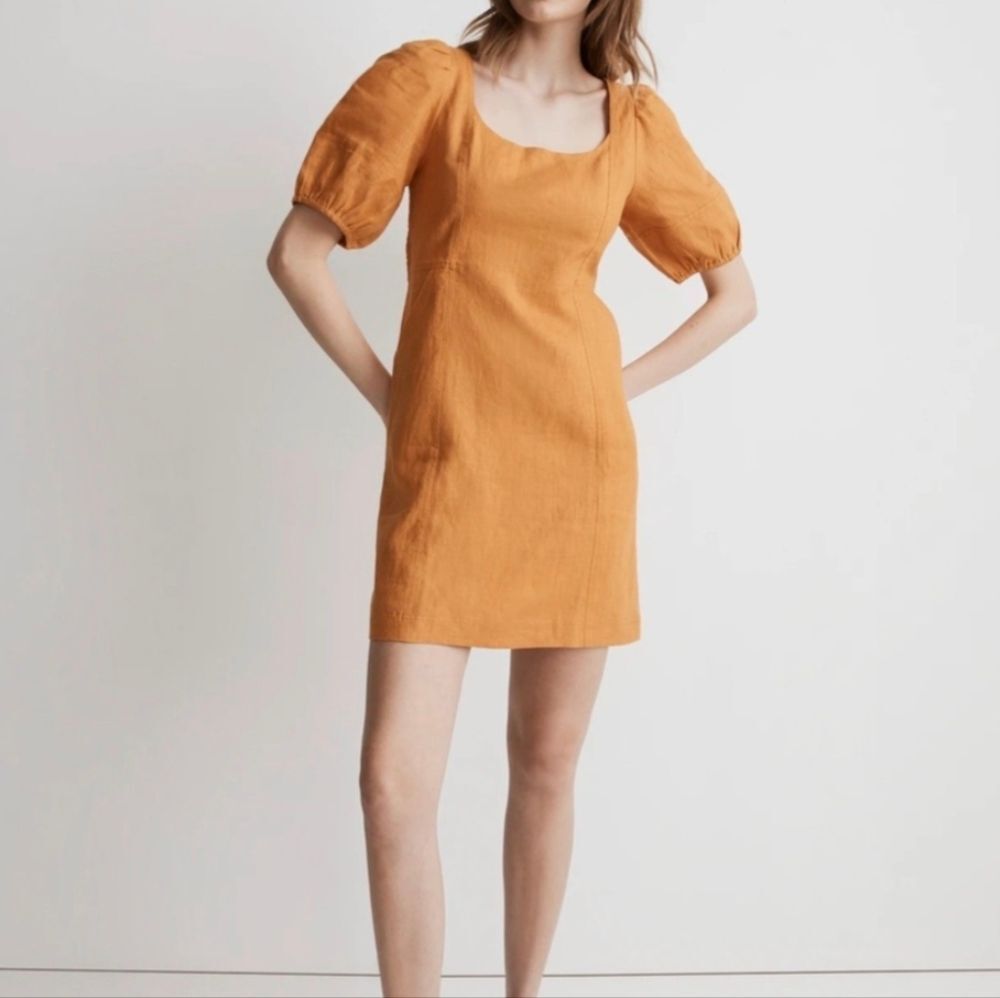 Madewell Yellow Linen Dress Size XS
